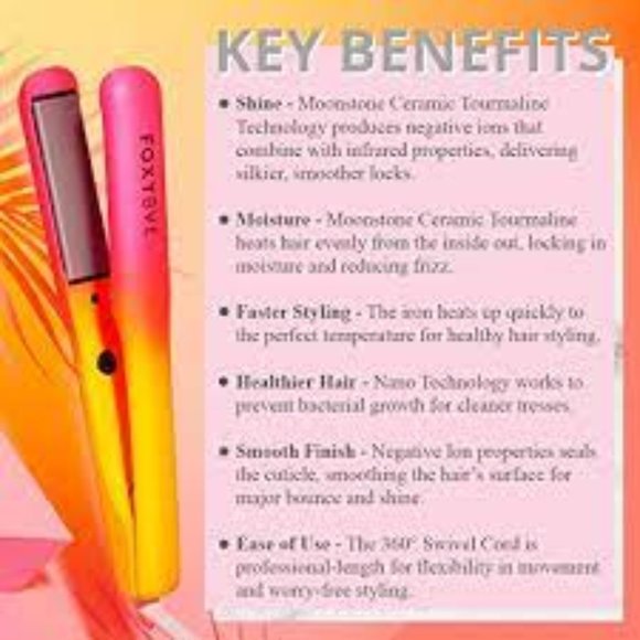 **FLASH SALE** FOXYBAE Electric Dream Neon Flat Iron - Picture 3 of 4